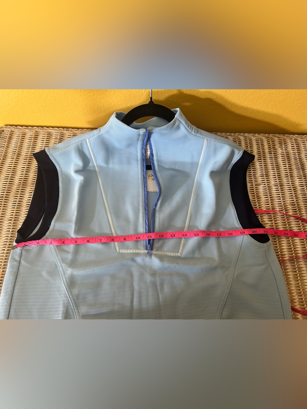 Simply Southern Light Blue Performance Mini Dress Sz Large NWT preppy old money - Picture 7 of 8
